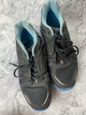Women s Grey And Blue Reebok Zig Tech  Sneakers Size 8