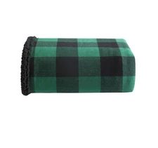 Eddie Bauer-Throw Blanket, Reversible Sherpa Flannel Bedding, Buffalo Plaid