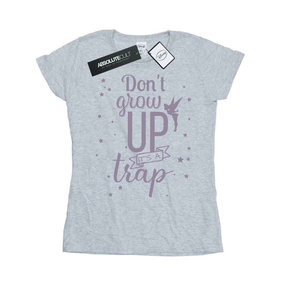 Tinkerbell - T-shirt DON´T GROW UP - Femme (BI1661) - Photo 1/4