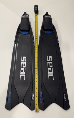 SEAC BM-30 Freediving Fins EU 36-38 US Men 4.5-5.5 Women 5.5-7 Long Blade