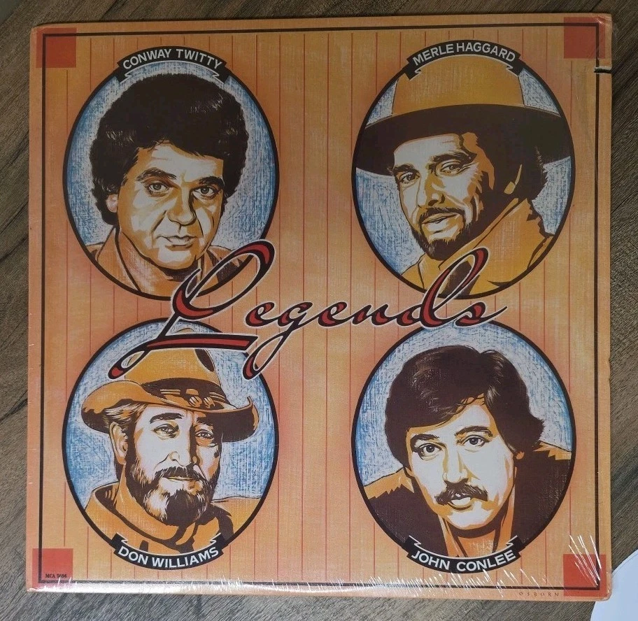 Conway Twitty Merle Haggard Don Williams & John Conlee - Legends Vinyl LP 1988 Foto 2 de 4
