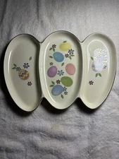 Lenox Easter 3 Part Divided 14" Egg Platter
