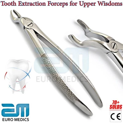 MEDENTRA MANUFACTURING PK Dental Wisdom Tooth Extraction Forceps Upper Molar Remover Dentistry Surgical CE