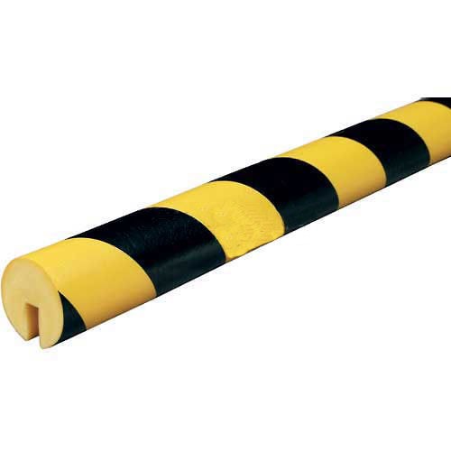 Knuffi 60-6710 Edge Bumper Guard Type B 196-3/4"L x 1-9/16"W Black Yellow