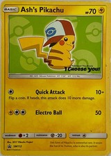 The Pokemon Company Ash's Pikachu SM112 SM Promo Regular English 2017 70 HP on eBay