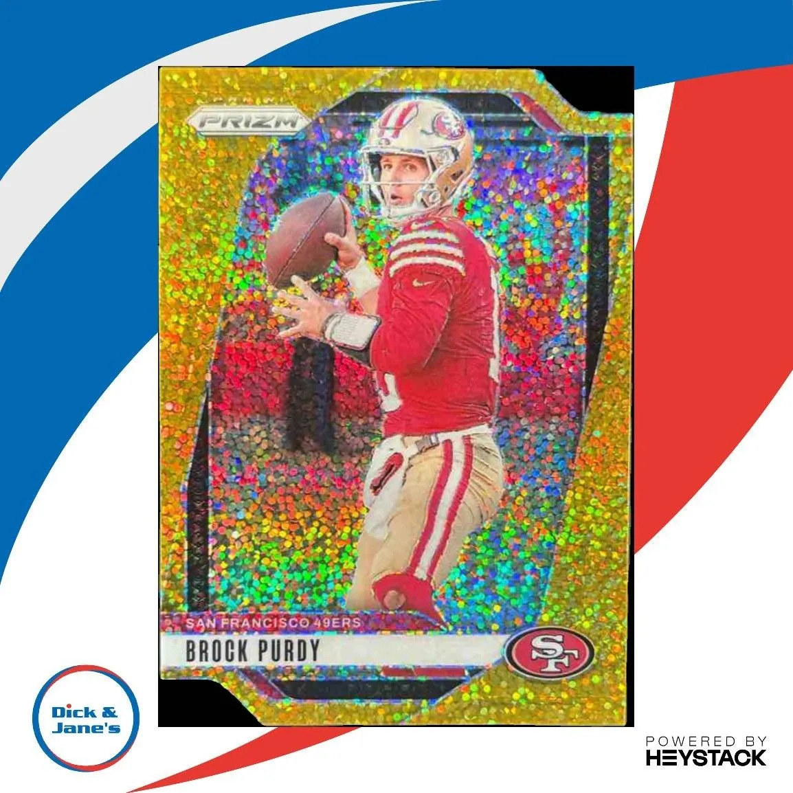 2024 Panini Prizm Brock Purdy Gold Sparkle /24 #249 San Francisco 49ers