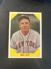 Price Drop - 1960 Fleer Baseball Greats Mel Ott 36 Centered Ex Nr Mint HOF
