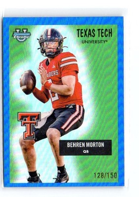 2025 Bowman Chrome U University Behren Morton #55AV-11 Blue Refractor /150 1955
