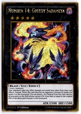 Yugioh TCG Number 14 Greedy Sarameya Premium Gold Return of the Bling PGL2-EN017