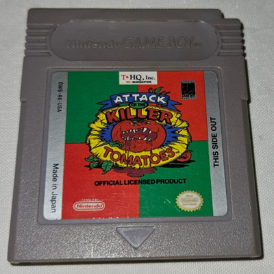 Attack of the Killer Tomatoes Cartridge Only Authentic Nintendo Game Boy USA