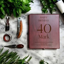 Wine Accessory Gift Set Personalised Engraved Wine Gift Set For Birthdays