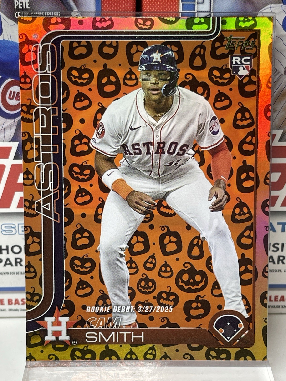 2025 Topps Update - Cam Smith RC #US45 - Holiday Jack O’Lantern Foil