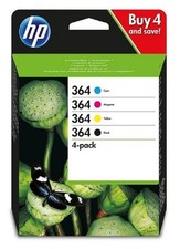 Genuine HP 364 4-Pack CMYK Inks Set N9J73AE 2015/17 Photosmart 5510 B8550