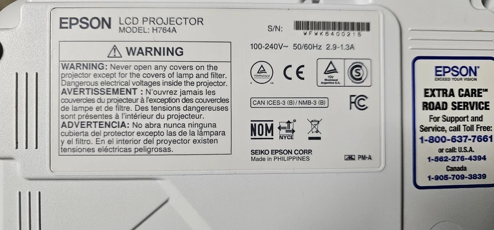 Epson PowerLite Home Cinema 740HD 3LCD Projector - Image 4 of 4