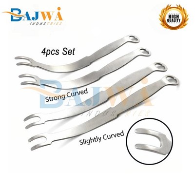 PCL Retractor Strong Slightly Curved Surgical Instruments 4PCs Set