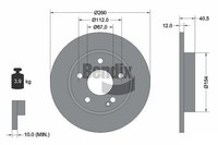 2 PCS Bendix Braking BDS1662 Brake Disc