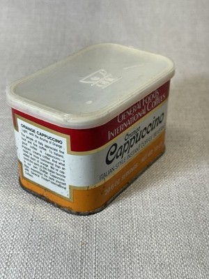 VTG General Foods International Coffee Can ~ Orange Cappuccino