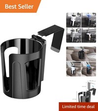 Car Door Cup Holder With Cushioned Back - Holds Your Favorite Drinks Safely