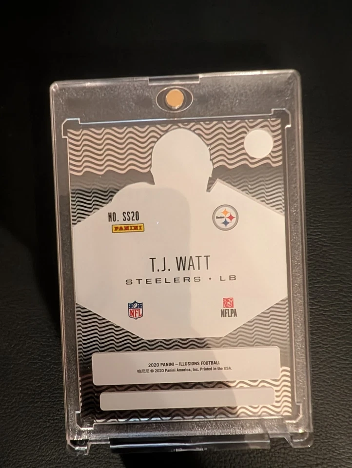 2020 Panini Illusions Shining Stars #SS20 T.J. Watt Steelers Football Card - Image 2 of 2
