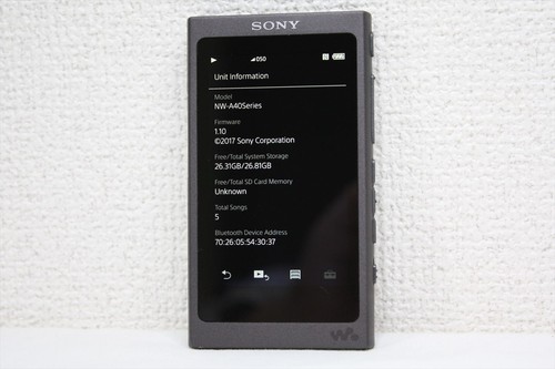 Reproductor de audio Walkman Sony NW-A46 HN 32 GBGreasy negro de alta resolución inglés funcionando #237 - Imagen 6 de 24