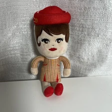 Emirates Little Travelers Cabin Crew Plush Stuffed Rag Doll Wang Wrist Hugger
