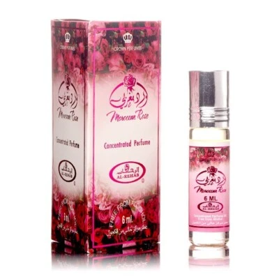 Moroccan Rose - 6ml - Perfume Oil - Al Rehab - Roll On - Single Bottle