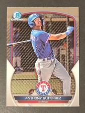 ⚾(you pick) Texas Rangers 2023 Bowman Chrome  (base parallels autos)🔵🔴