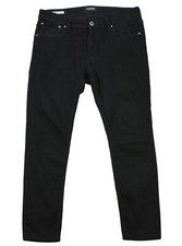 Jack & Jones BLACK 32x30 JEANS Men SKINNY LIAM Original Black Tapered Leg Denim