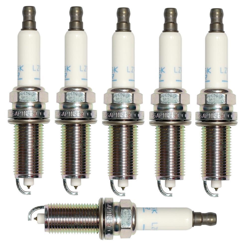NGK Spark Plug Set 6 Pieces Laser Platinum Gap 0.044