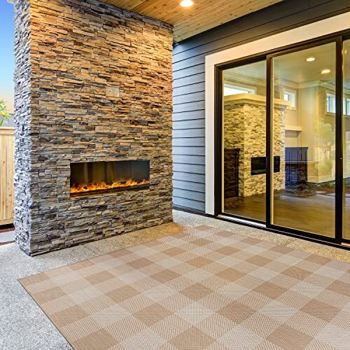 buffalo plaid outdoor rug 5x7