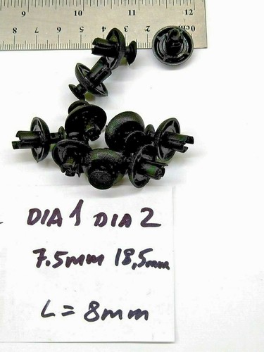 (40) Fender Liner Splash Shield Push Clip Retainer for holes : 7, 7.5, 8, 9mm - Picture 4 of 8