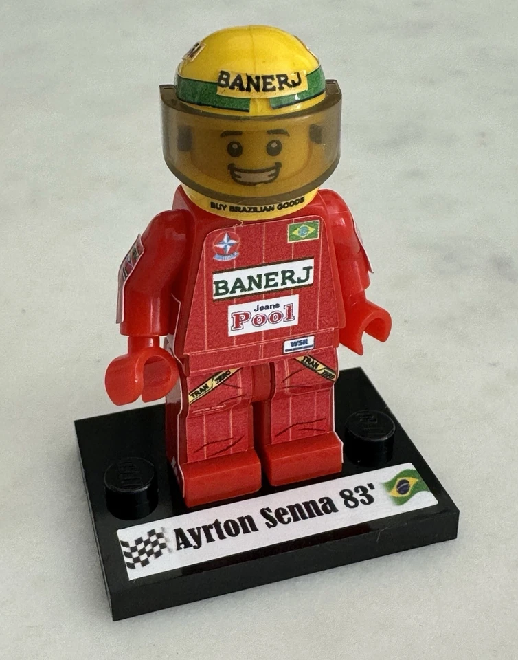 Set 6 F1 Minifigure Ayrton Senna history Ralt, Toleman, Lotus, McLaren, Williams - Immagine 4 di 4