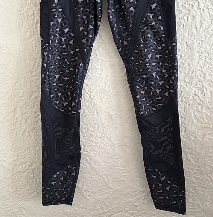 Fabletics UltraCool Black Gray Leopard Pattern Me… - image 3