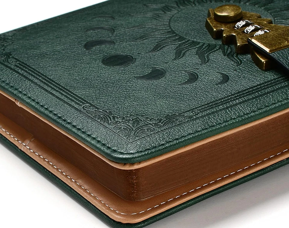 Lock Journal with Pen, A5 240 Pages Diary with Lock, Dark Green - Image 2 of 4