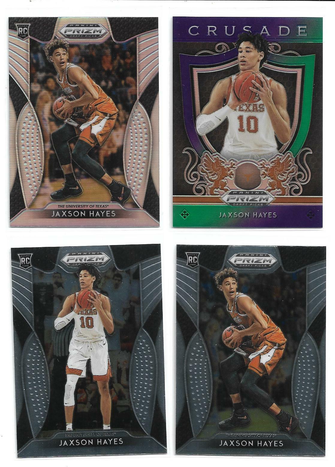 4  2019-20 Panini Prizm Collegiate Jaxson Hayes Pelicans silver prizm rookie