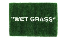 "WET GRASS" Rug 195x132cm Green Off-White