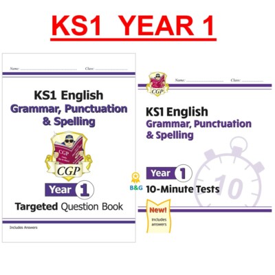 KS1 Year 1 English Targeted Question Book & 10-Minute Tests with Answer Ages 5-6