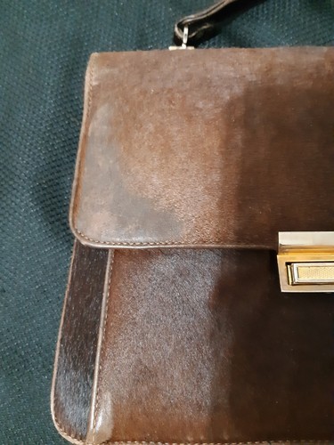 Vintage Patent Lolise Cowhide Fur Handbag - Picture 3 of 10