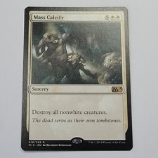 MTG Card - 1x Mass Calcify - Magic 2015 Core Set - NM White Magic The Gathering