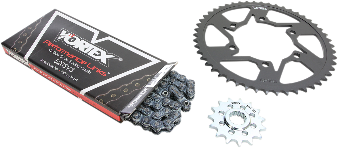 CK4260 Vortex 520 SX3 Chain and Sprocket Kit 2014-2017 Kawasaki