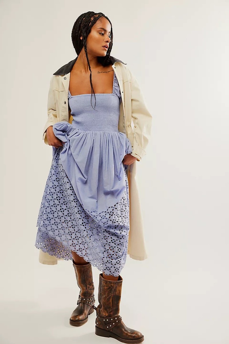 Free People We The Free Perfect Storm Midi Dress Size XS