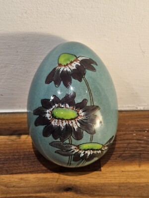 Guernsey Keramik Studio Keramik Ei Schmuck Geschirr Ostern Mütter Tag Blumen