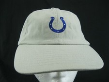 Indianapolis Colts NFL Khaki Beige YOUTH Hook  Loop Adjustable Hat Cap