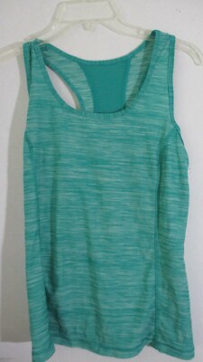 DANSKIN NOW~Green SLEEVELESS DRI MORE FITTED TOP SHIRT~Women's Medium