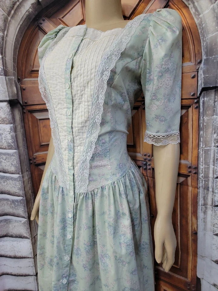 Vestido Gunne Sax de Jessica McClintock de Colección Campesino, Pradera Cottagecore 11/12 #C Foto 2 de 4