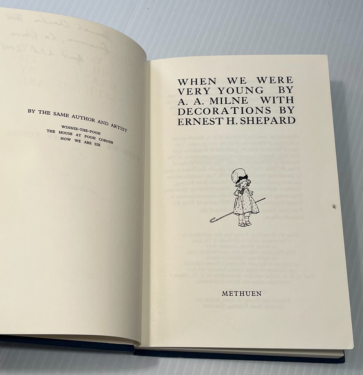 When We Were Very Young,AA.Milne,Facsimile of 1926 First