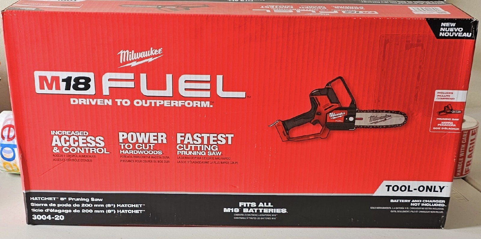 Milwaukee 300420 Cordless Chainsaw Red 45242646173 eBay