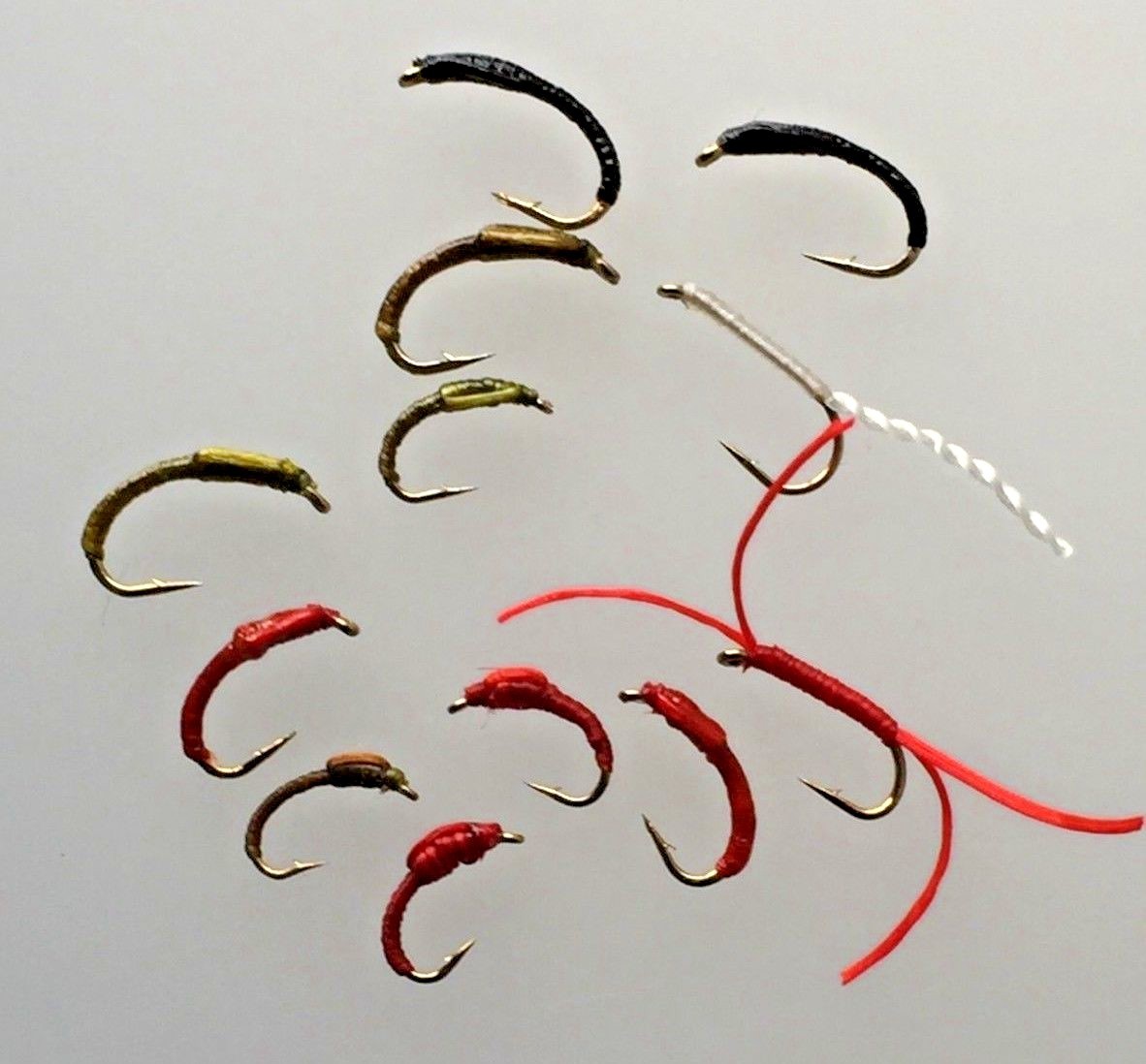 Fagiano Coda Secca Trota Mosche, 12 Confezioni Miste Misura