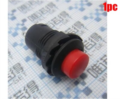 Push Button Switch Ac 250V 1.5A DS-428 Red Cap Self-Locking Mini New Ic rm