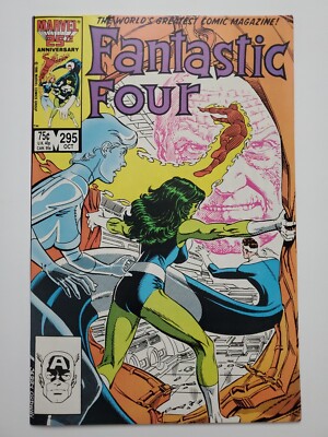 Fantastic Four 295 She-Hulk Human Torch Ordway Marvel Comics Copper Age 1986